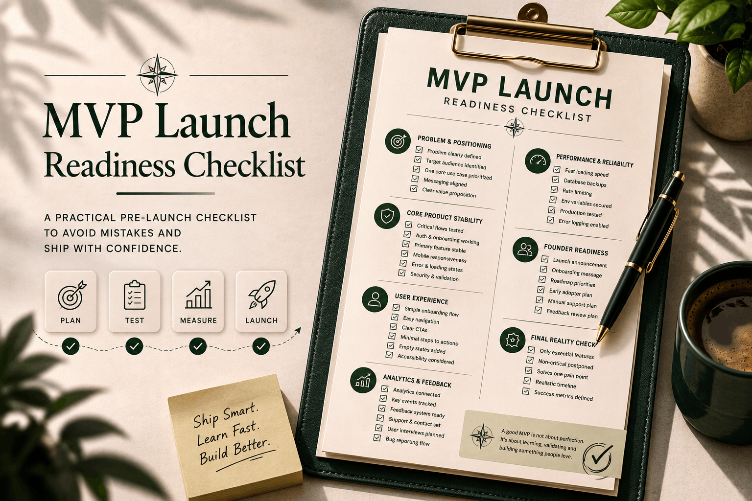 MVP Launch Readiness Checklist